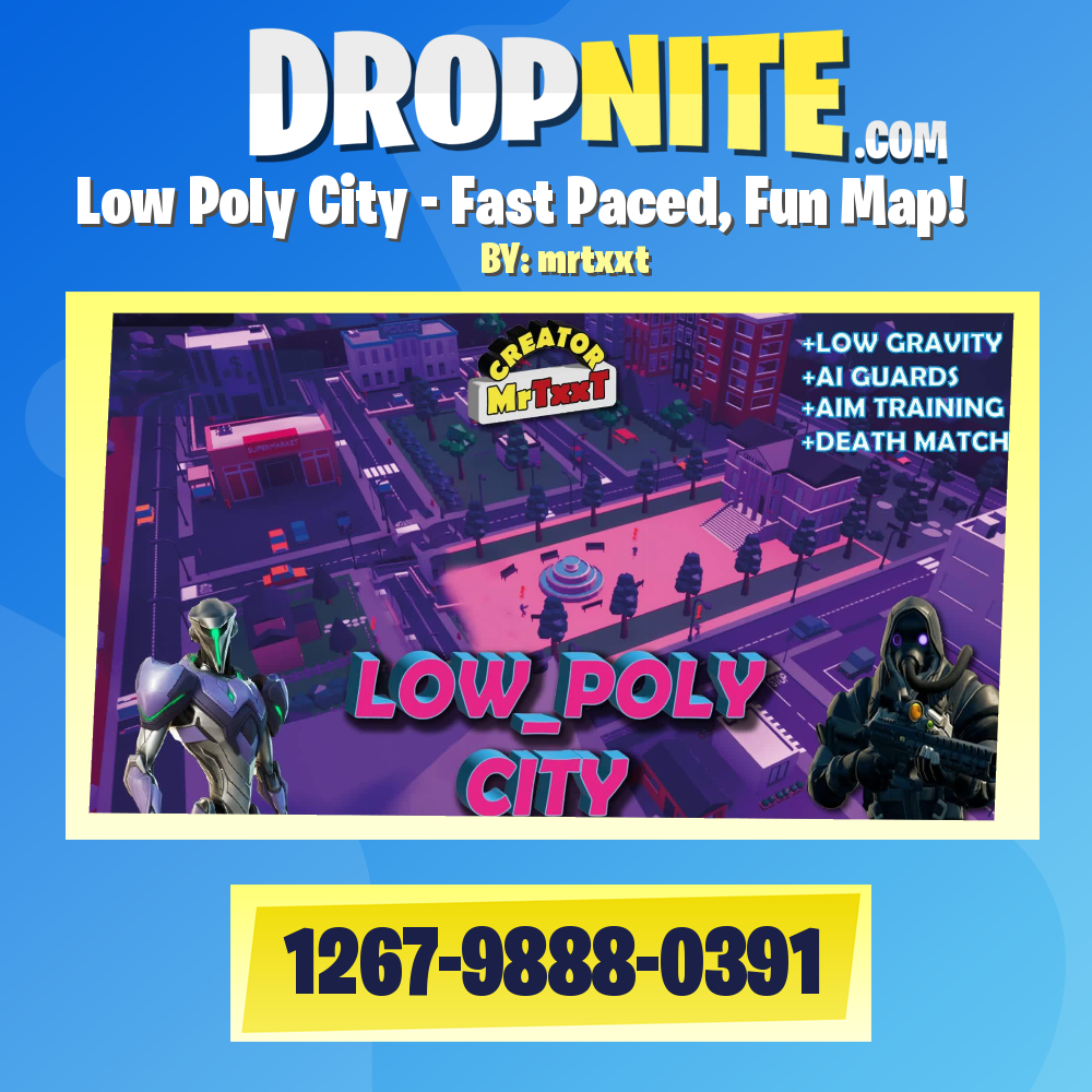 Low Poly City - Fast Paced, Fun Map!