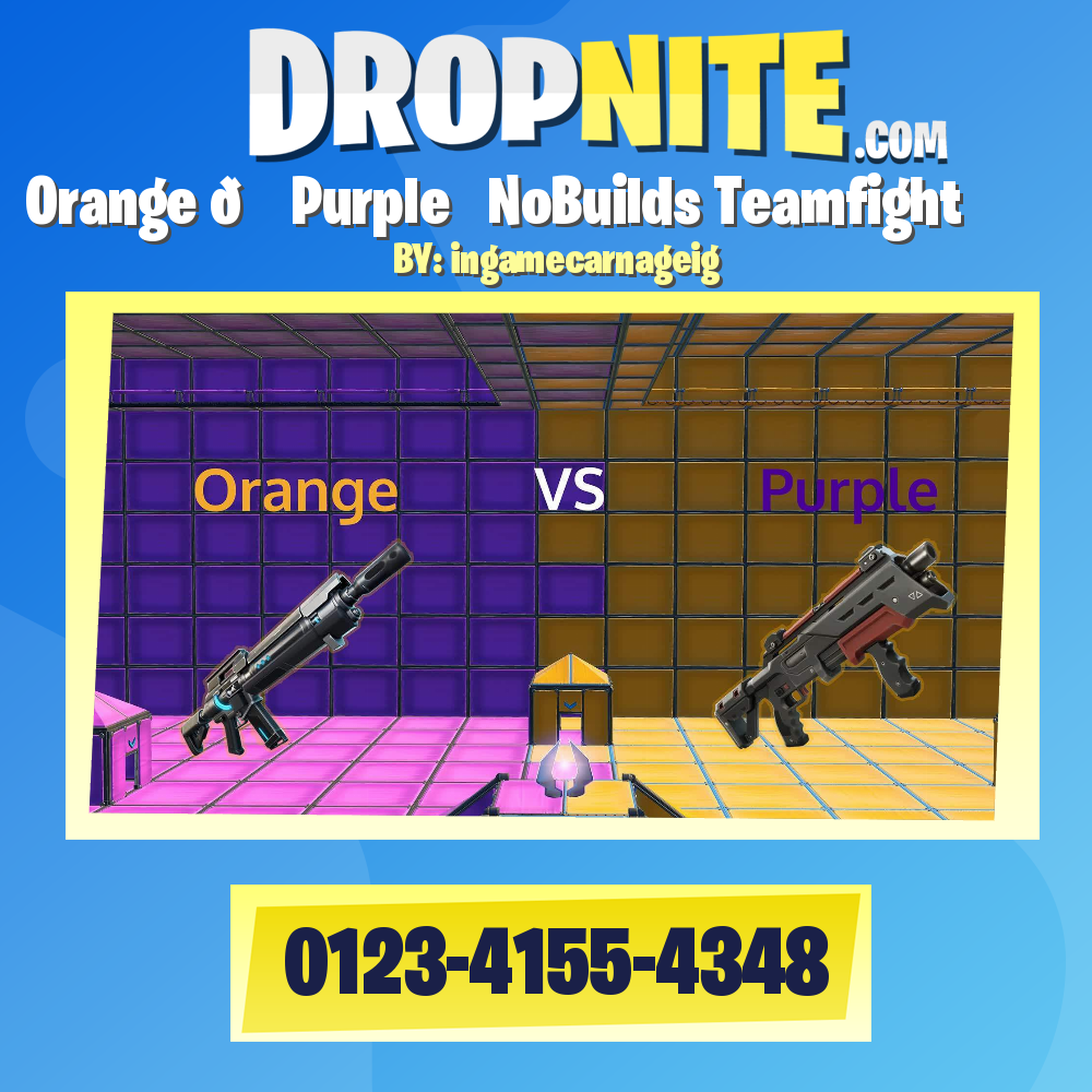 ⭐️Orange 🆚 Purple⭐️ NoBuilds Teamfight⭐