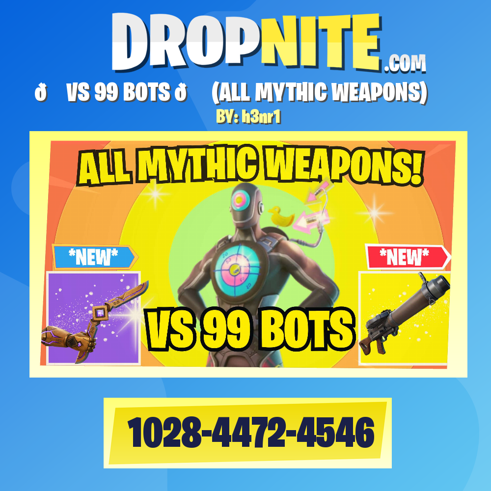 🤖 VS 99 BOTS 🤖  (ALL MYTHIC WEAPONS)