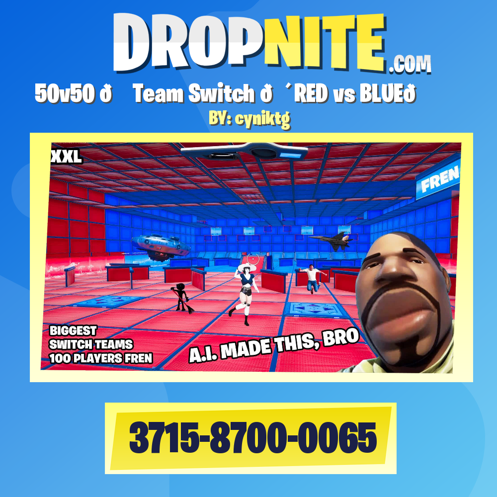 50v50 🔁 Team Switch 🔴RED vs BLUE🔵