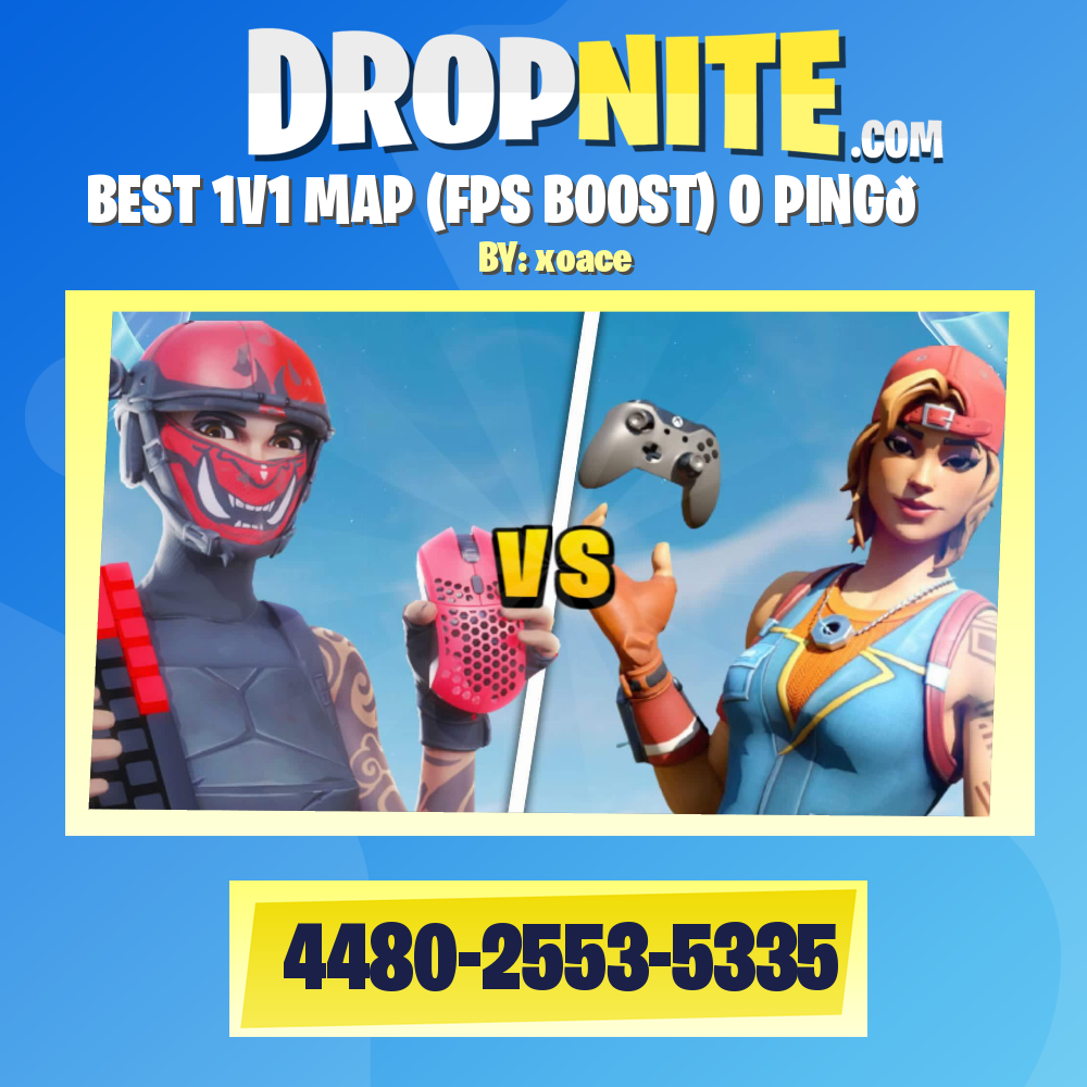 BEST 1V1 MAP (FPS BOOST) O PING😈