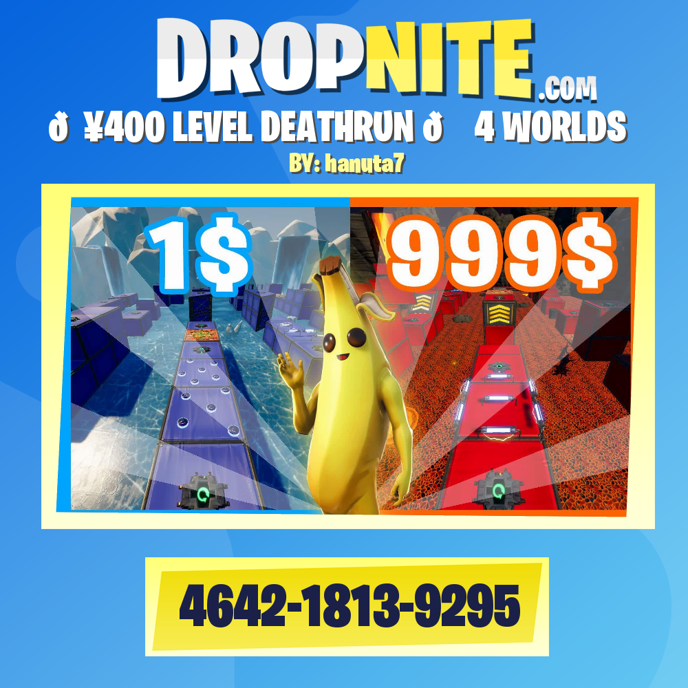 🔥400 LEVEL DEATHRUN 🌍 4 WORLDS