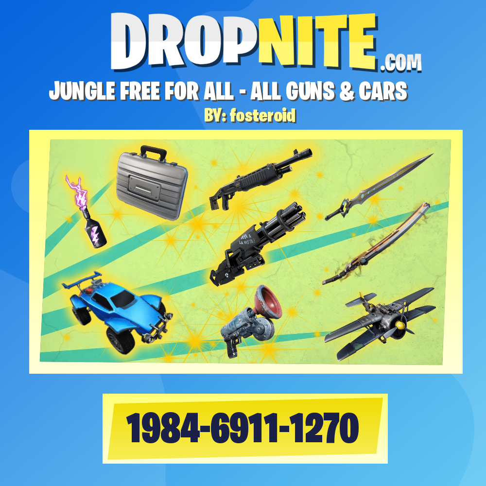 ⭐️ JUNGLE FREE FOR ALL - ALL GUNS & CARS