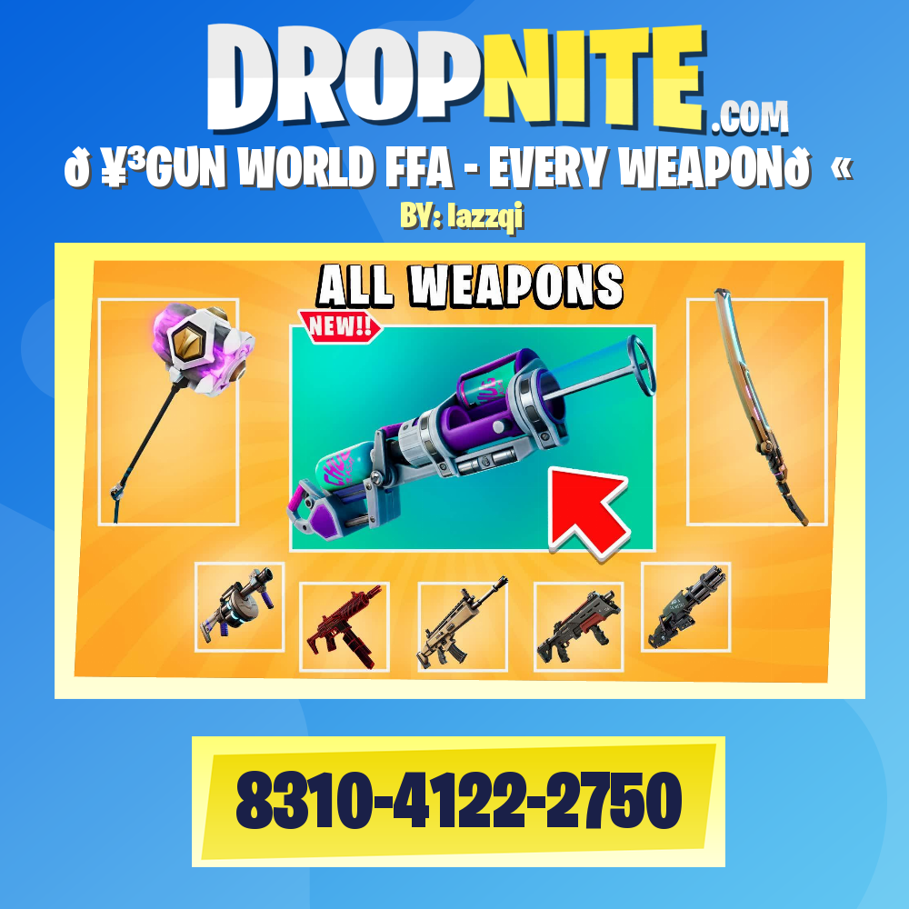 🥳GUN WORLD FFA - EVERY WEAPON🔫