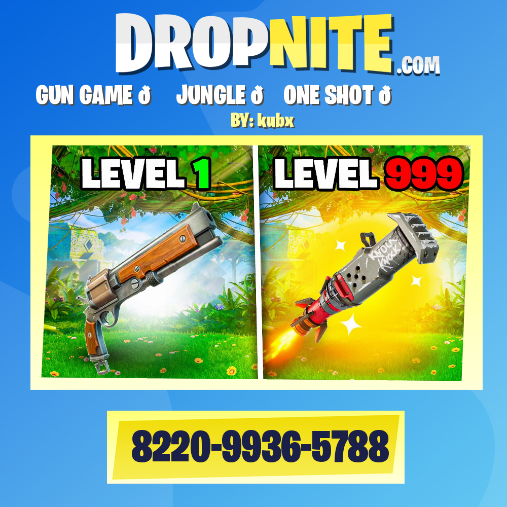 GUN GAME 🏝️ JUNGLE 🦖 ONE SHOT 💔