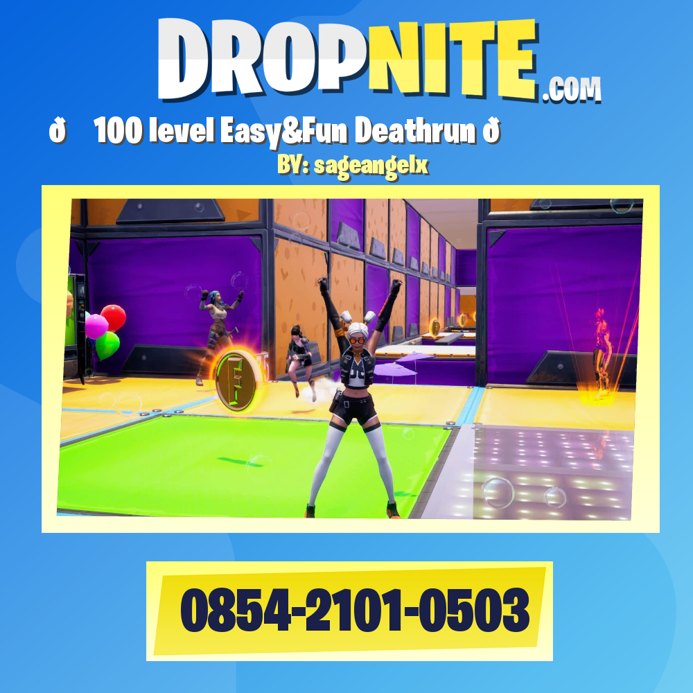 😍 100 level Easy&Fun Deathrun 😍