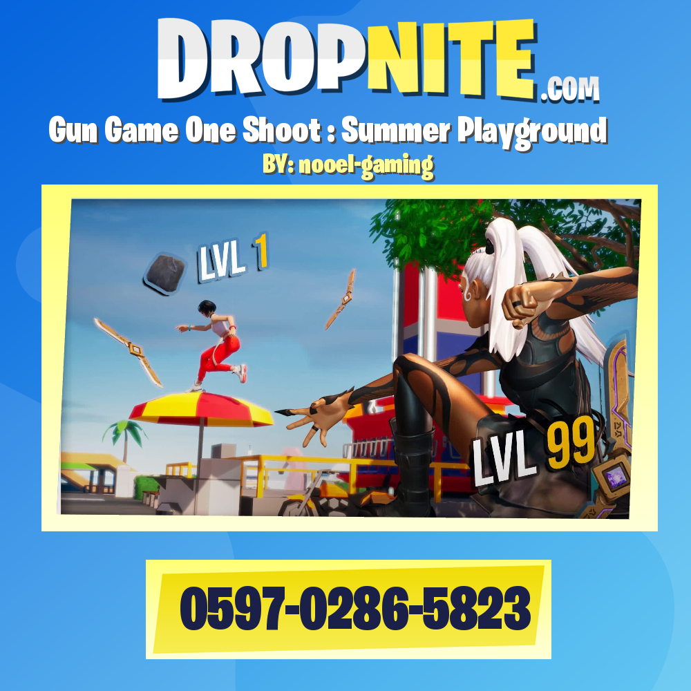 Gun Game One Shoot : Summer Playground