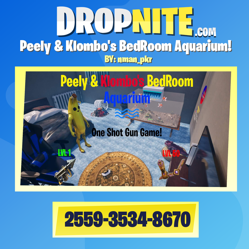 Peely & Klombo's BedRoom Aquarium!