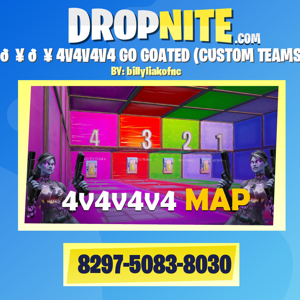 👥 👥 4V4V4V4 GO GOATED (CUSTOM TEAMS)👥