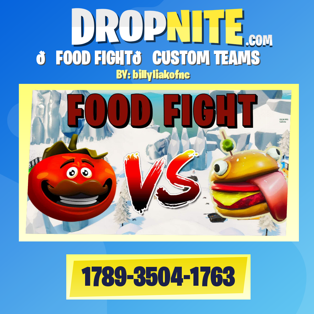 🍅FOOD FIGHT🍔CUSTOM TEAMS
