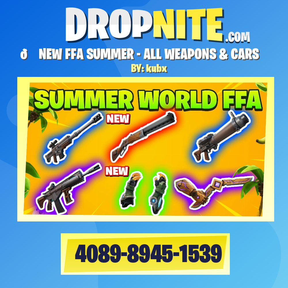 😎 SUMMER WORLD FFA - ALL WEAPONS & CARS