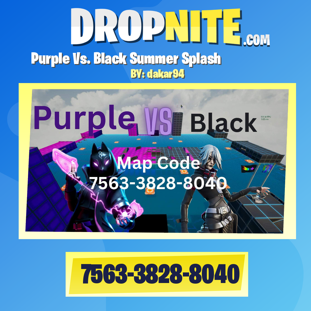 ☀️ Purple Vs. Black Summer Splash