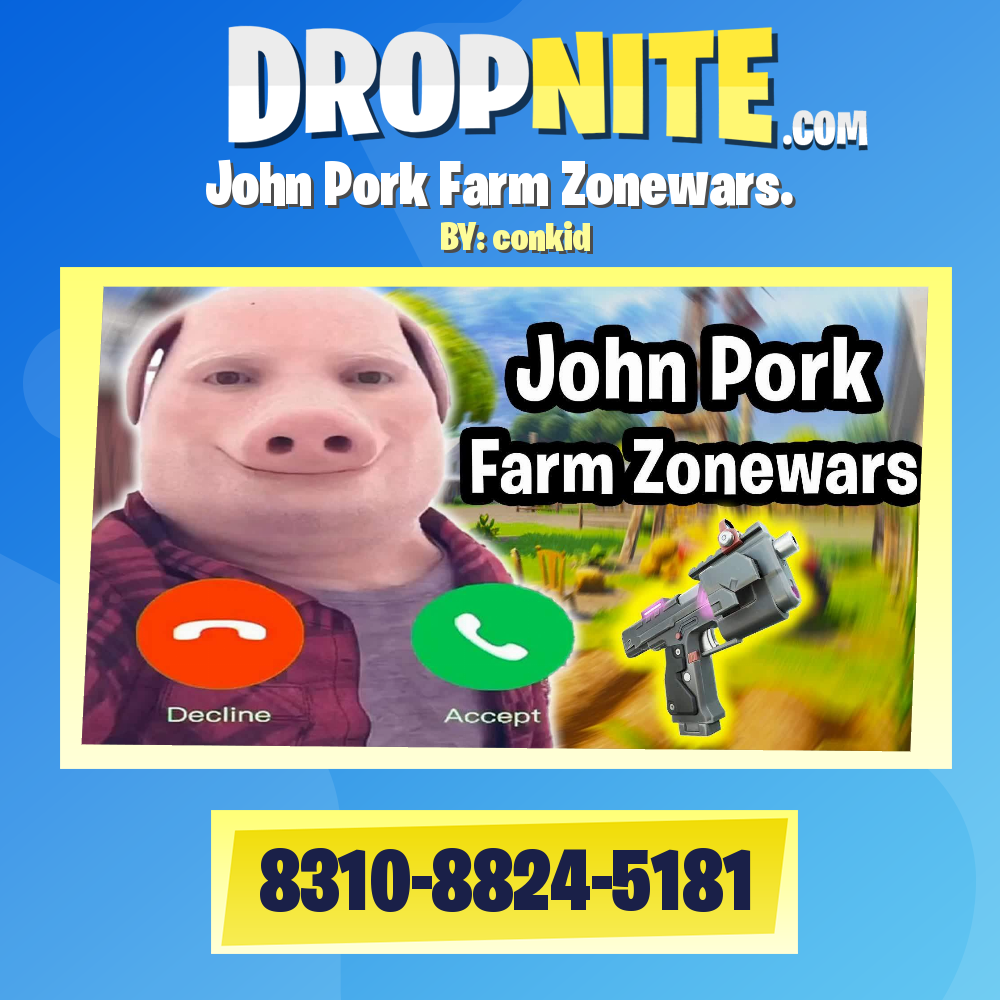 John Pork Farm Zonewars. - Fortnite Creative Map Code - Dropnite