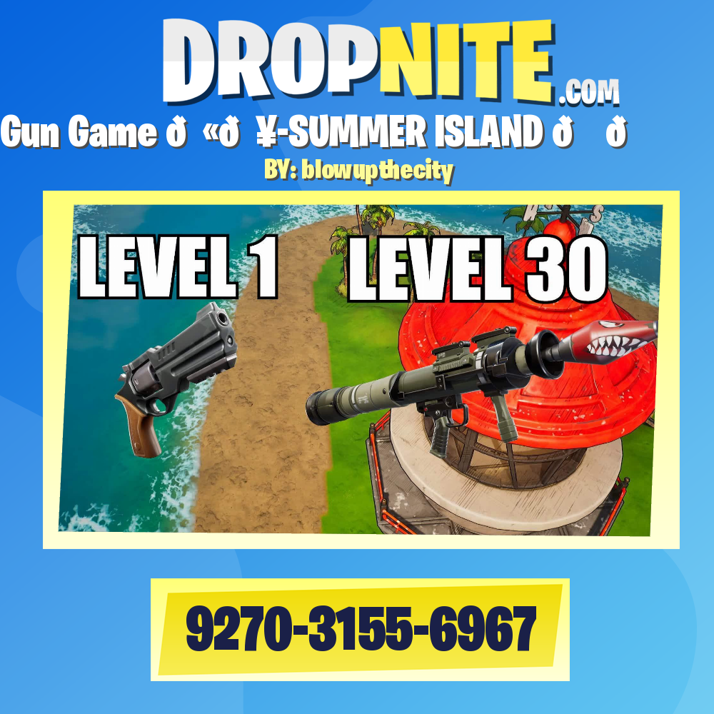 Gun Game 🔫💥-SUMMER ISLAND 🏖️🏝️