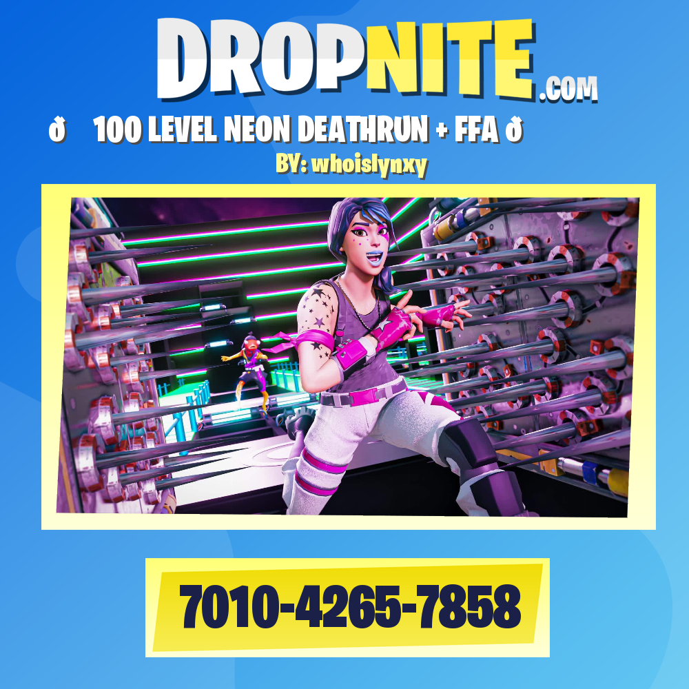 💚 100 LEVEL NEON DEATHRUN + FFA 💜