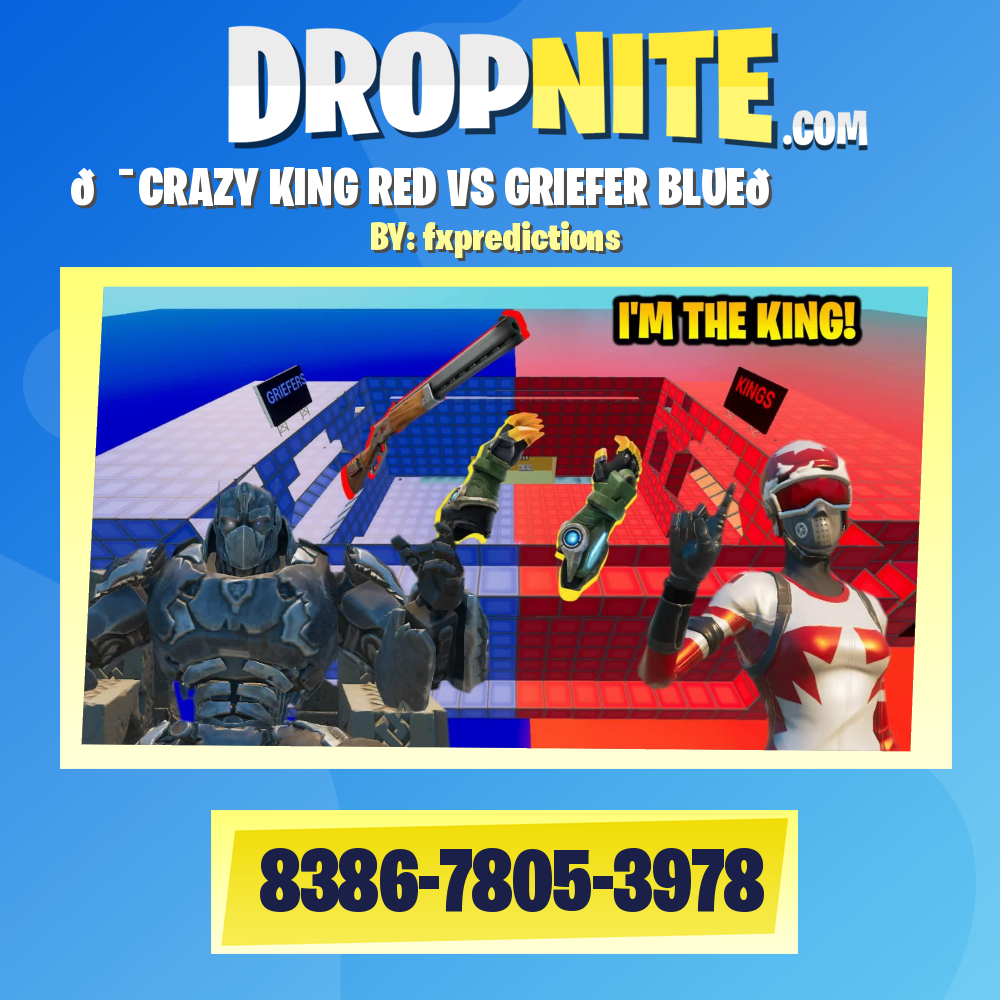 💯CRAZY KING RED VS GRIEFER BLUE🆕
