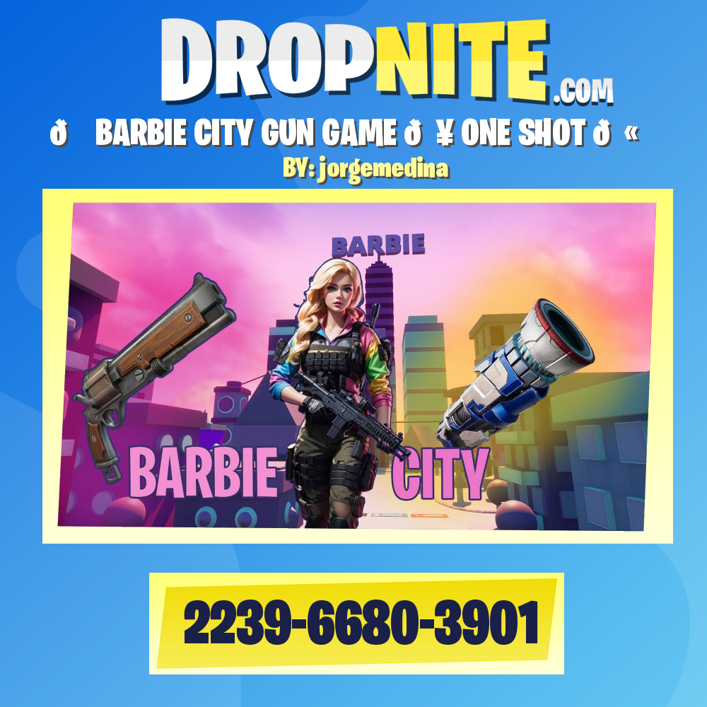 🆕 BARBIE CITY GUN GAME 💥 ONE SHOT 🔫