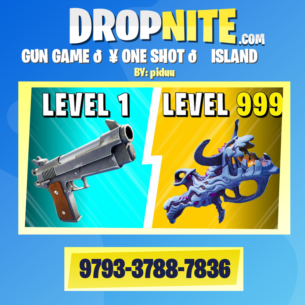 GUN GAME 💥 ONE SHOT 🏝️ISLAND