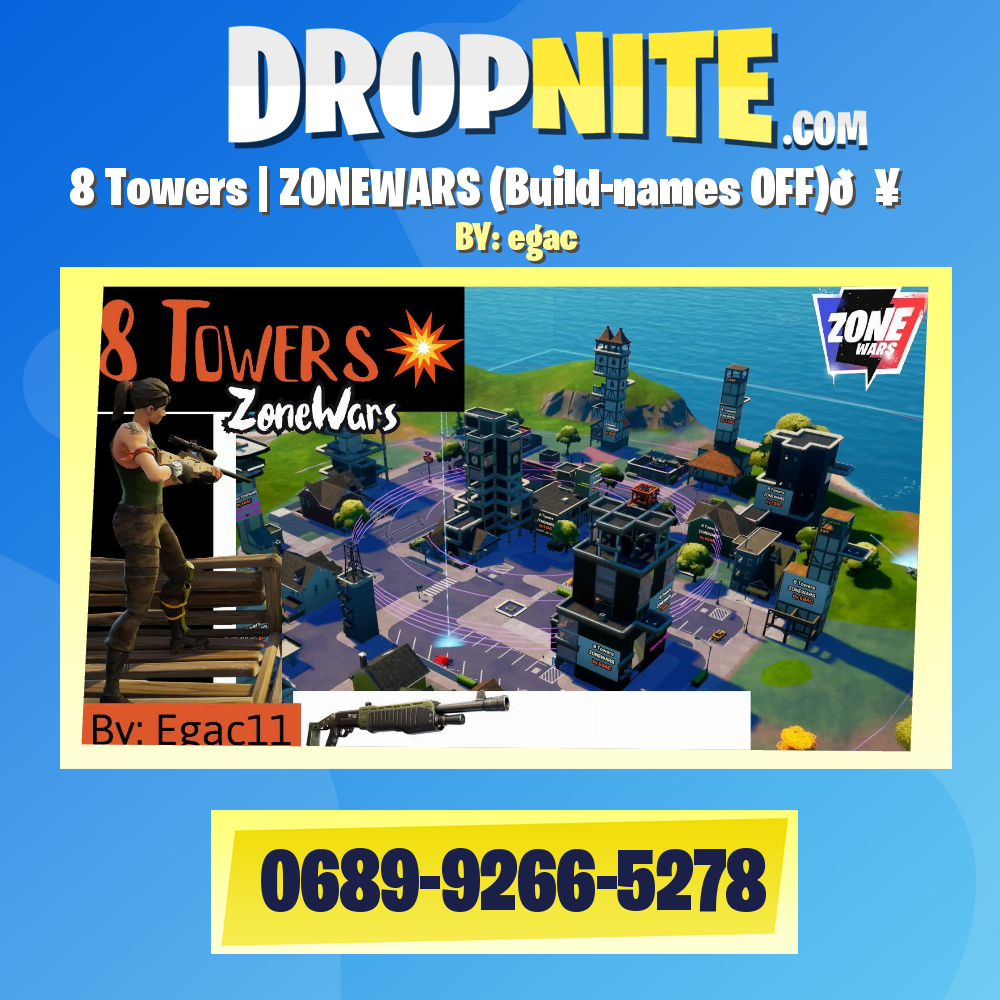 8 Towers | ZONEWARS (Build-names OFF)💥