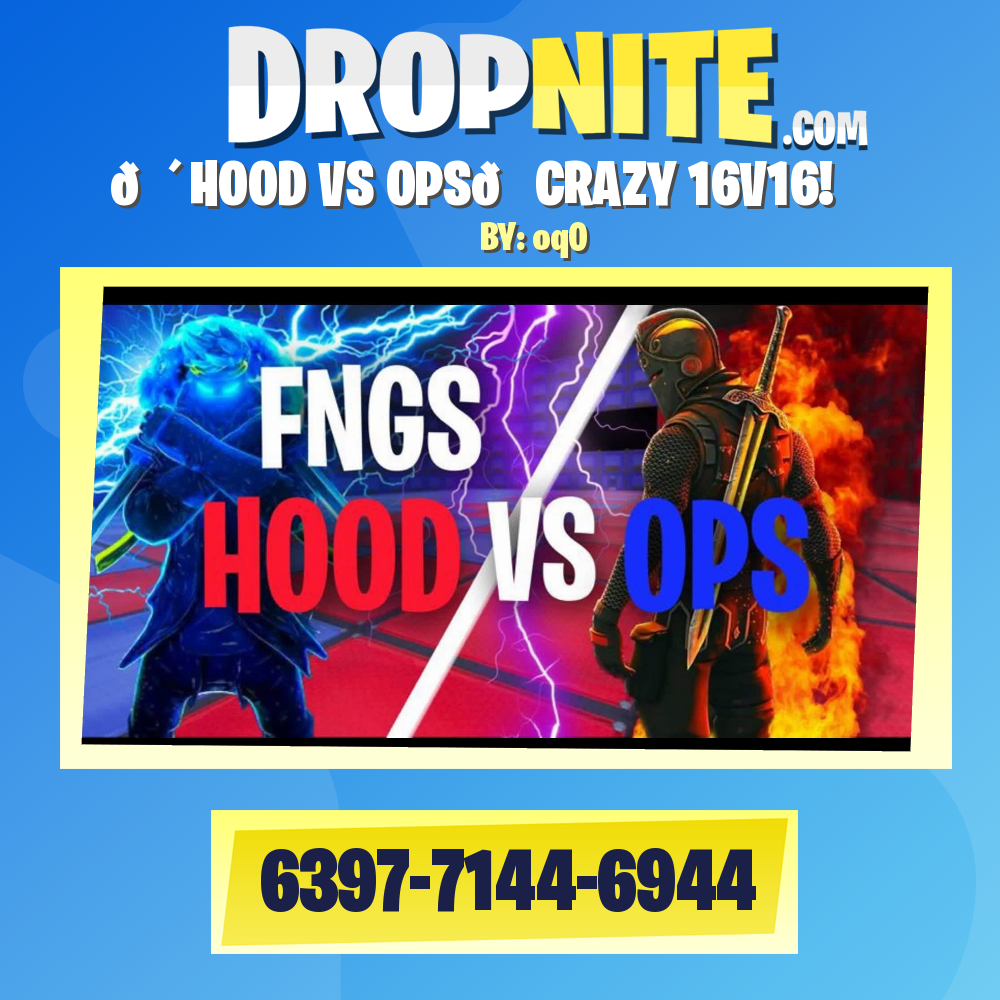 🔴HOOD VS OPS🔵CRAZY 16V16!