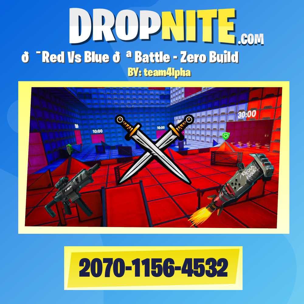 💯Red Vs Blue 🔪 Battle - Zero Build