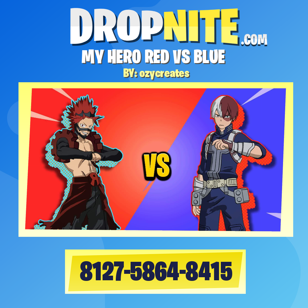 MY HERO RED VS BLUE - Fortnite Creative Map Code - Dropnite