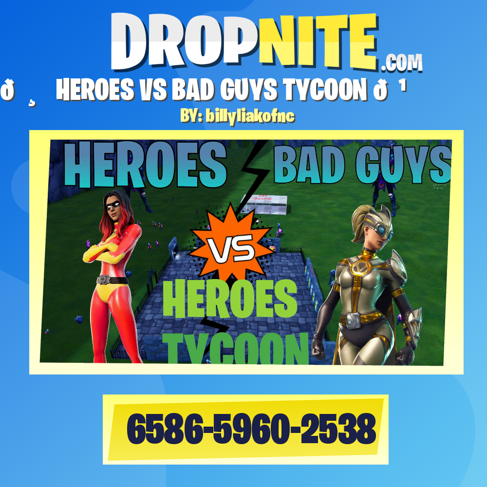 🦸‍♂️HEROES VS BAD GUYS TYCOON 🦹‍♂️