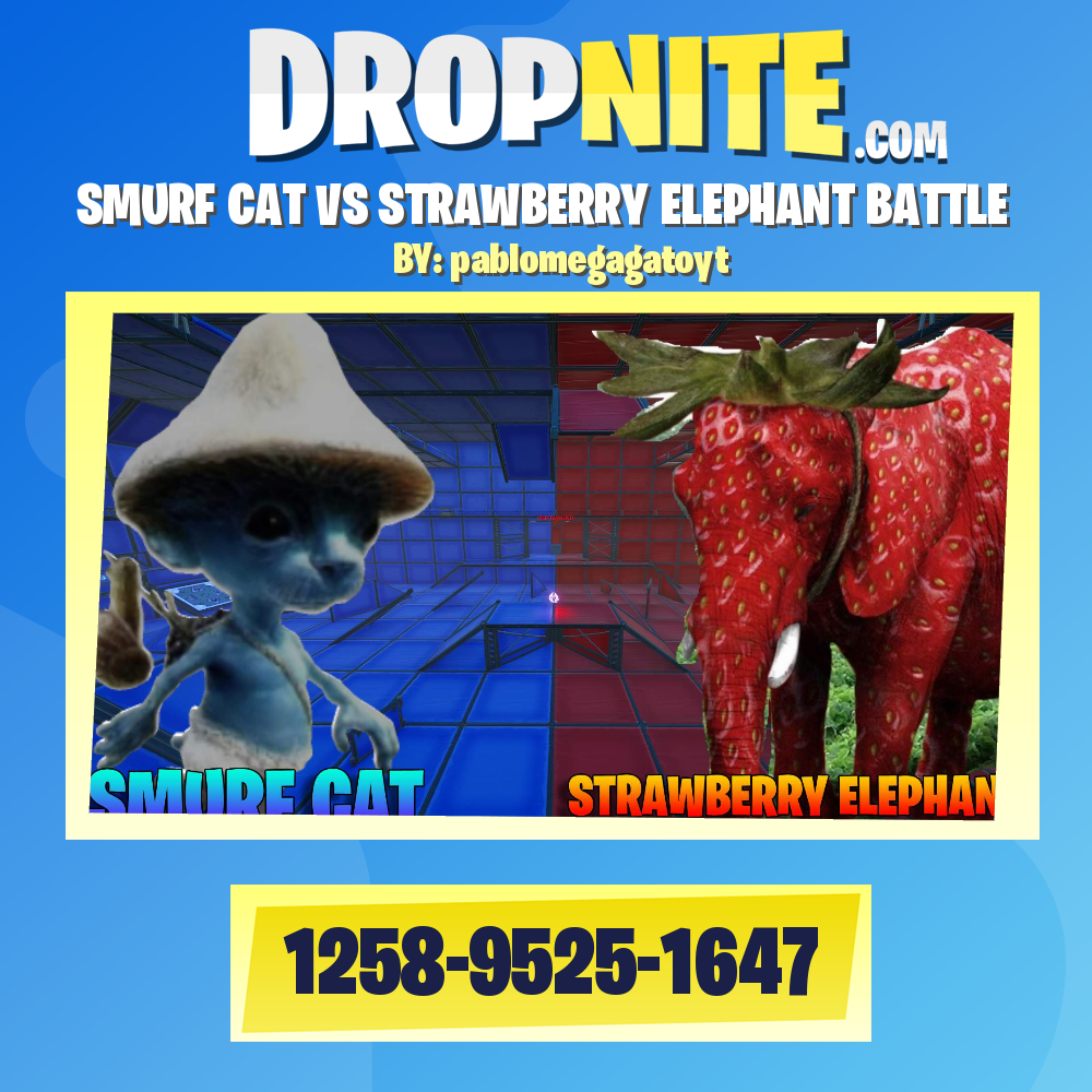 SMURF CAT VS STRAWBERRY ELEPHANT BATTLE
