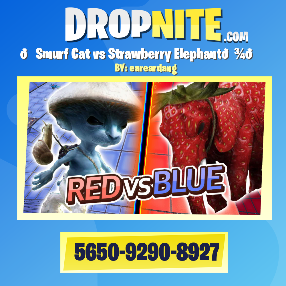 🆕Smurf Cat vs Strawberry Elephant😾🐘