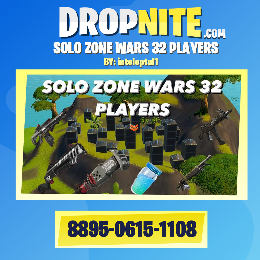 SOLO ZONE WARS 32 PLAYERS
