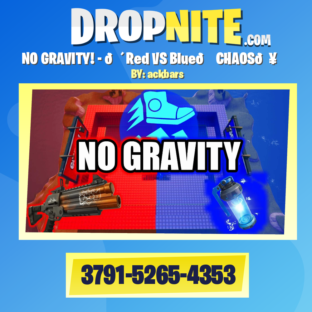 NO GRAVITY! - 🔴Red VS Blue🔵 CHAOS💥