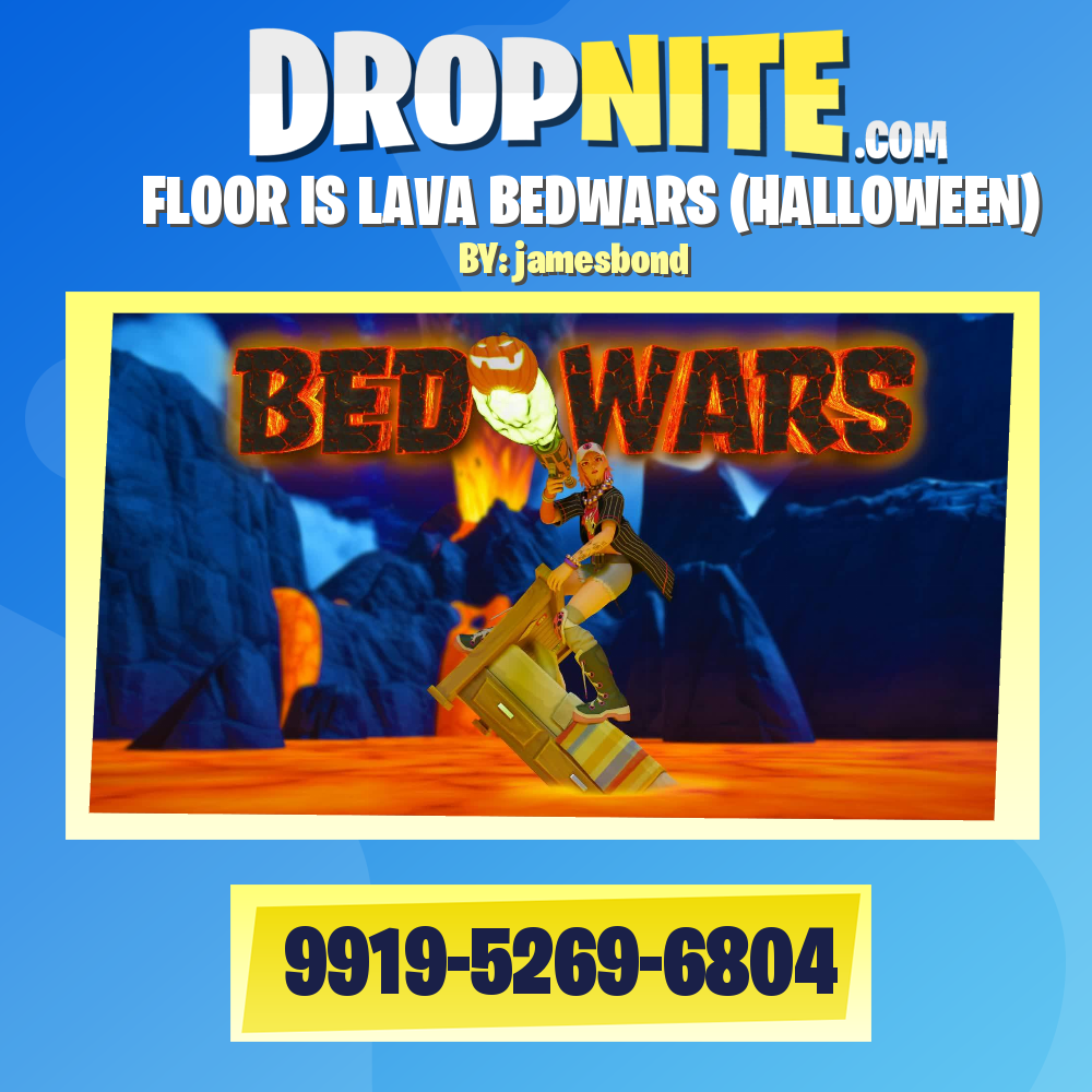FLOOR IS LAVA BEDWARS (HALLOWEEN)