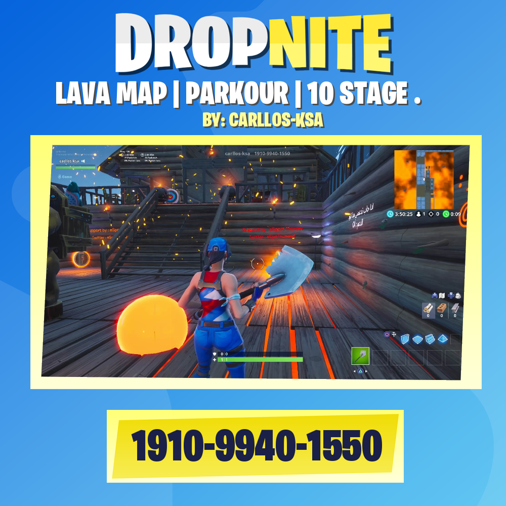 LAVA MAP | PARKOUR | 10 STAGE .