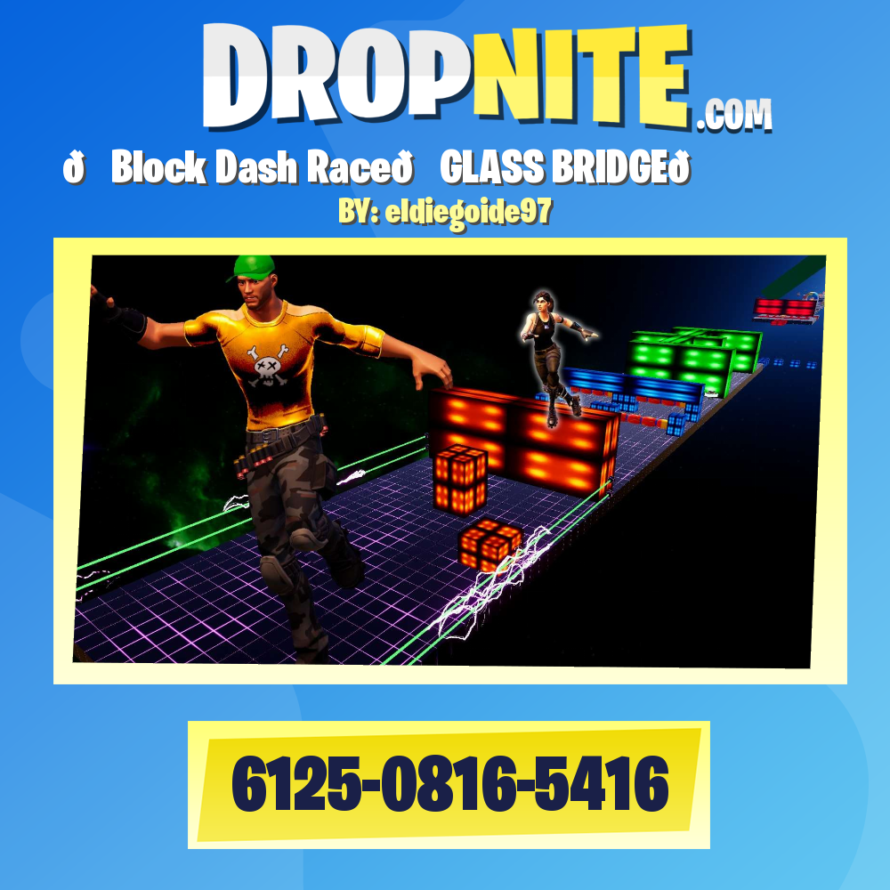 🏁Block Dash Race👑GLASS BRIDGE💎