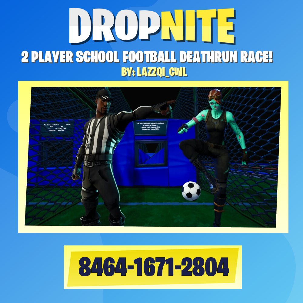 2 PLAYER SCHOOL FOOTBALL DEATHRUN RACE!
