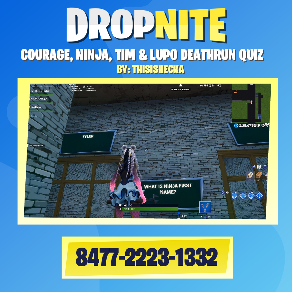 COURAGE, NINJA, TIM & LUPO DEATHRUN QUIZ