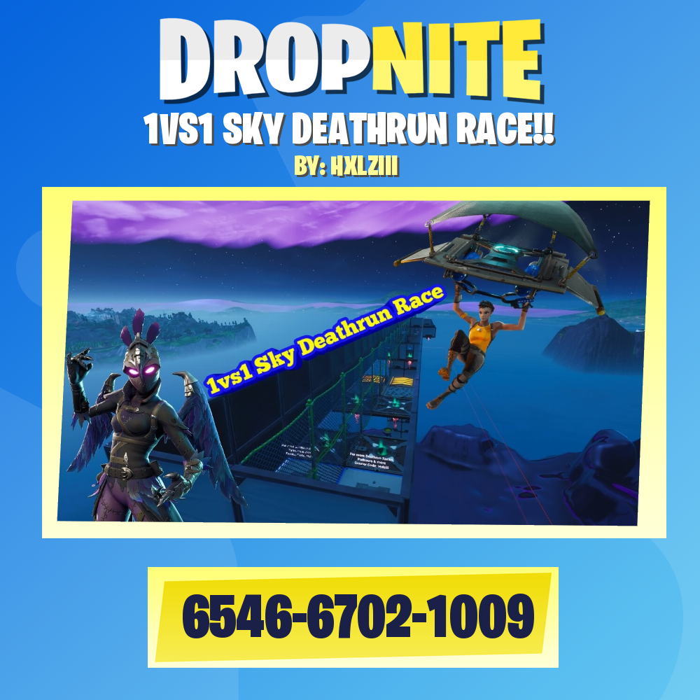 1VS1 SKY DEATHRUN RACE!!