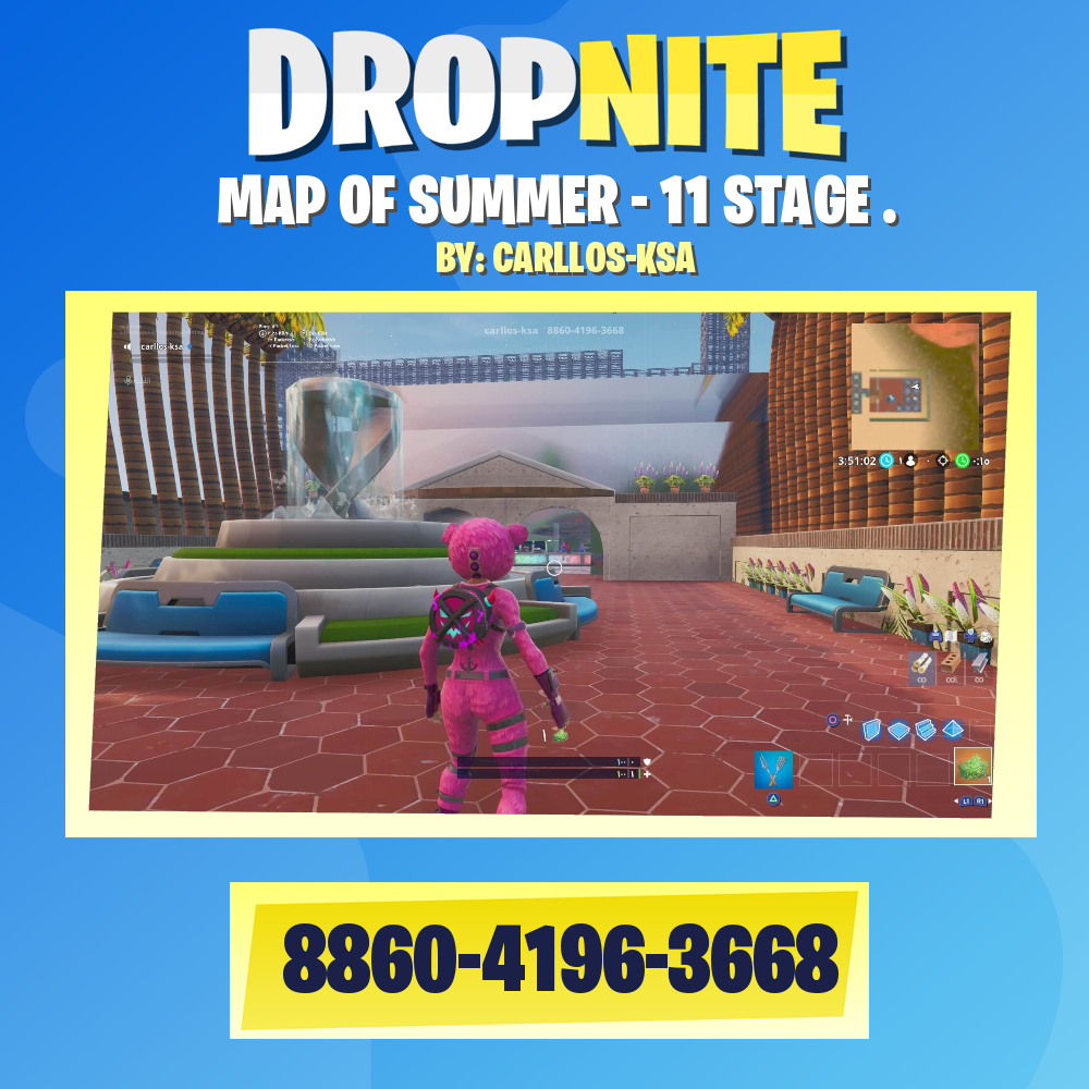 MAP OF SUMMER - 11 STAGE .