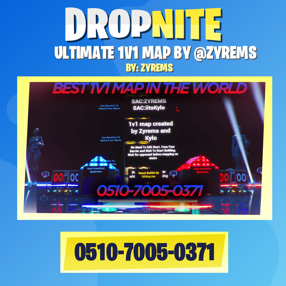 ULTIMATE 1V1 MAP BY @ZYREMS