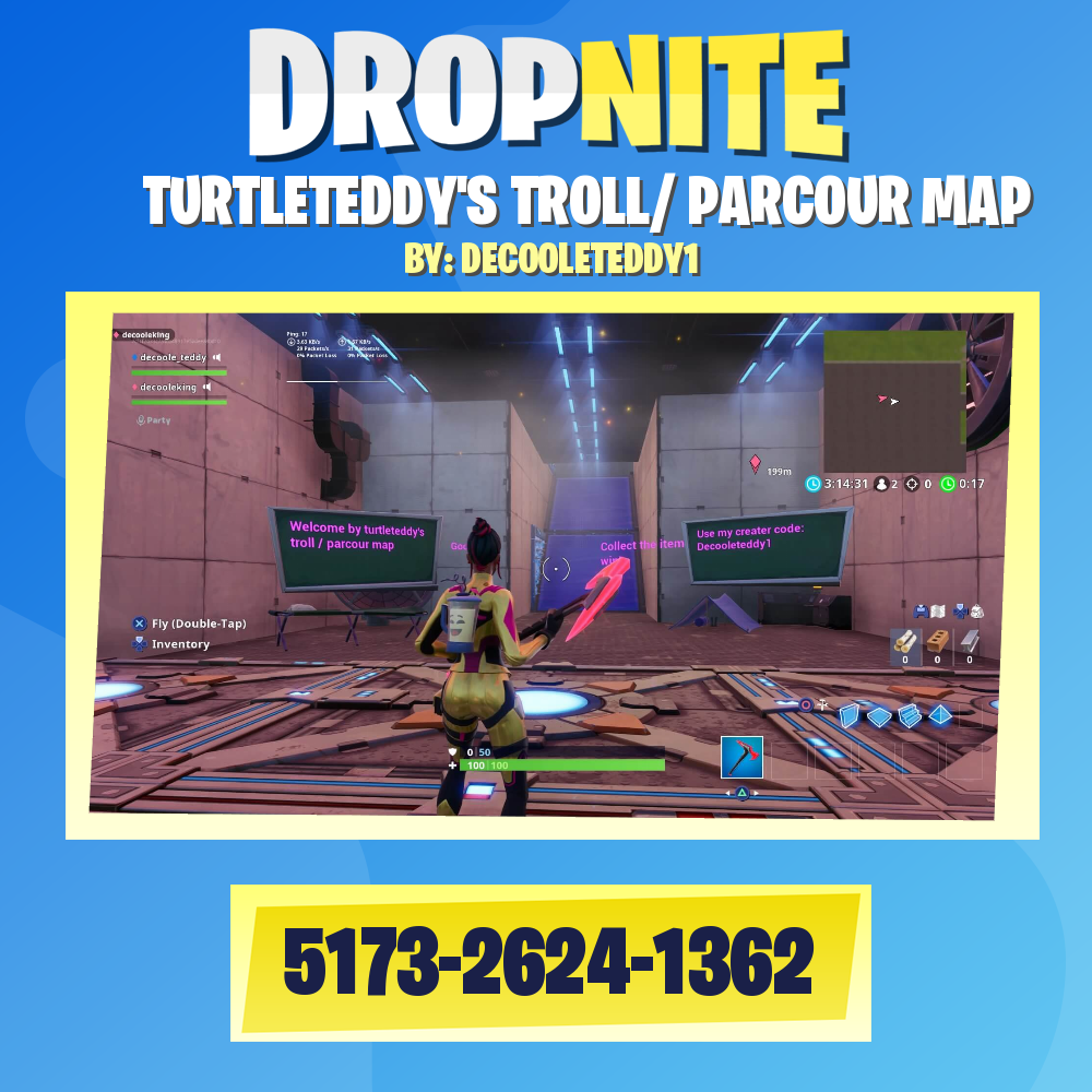 TURTLETEDDY'S TROLL/ PARCOUR MAP