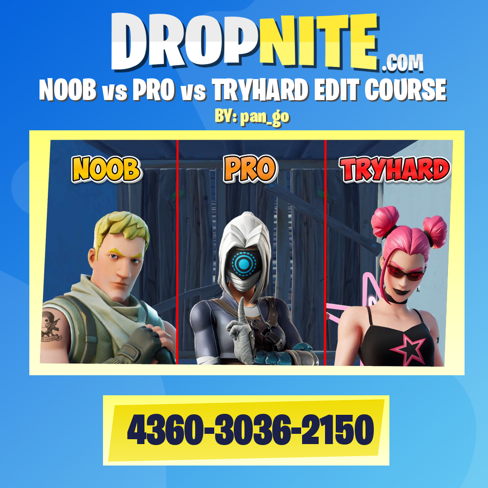 NOOB vs PRO vs TRYHARD EDIT COURSE
