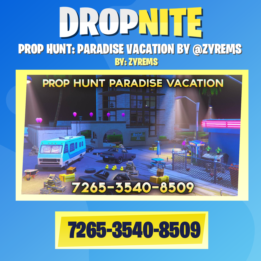 PROP HUNT: PARADISE VACATION BY @ZYREMS