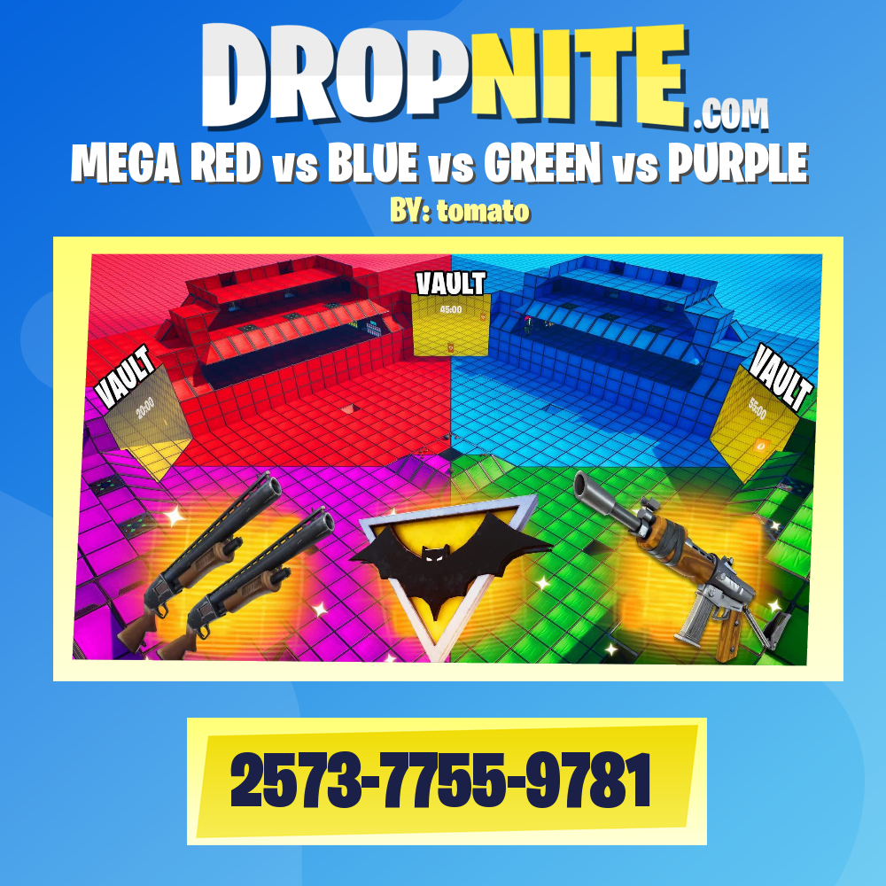 MEGA RED vs BLUE vs GREEN vs PURPLE