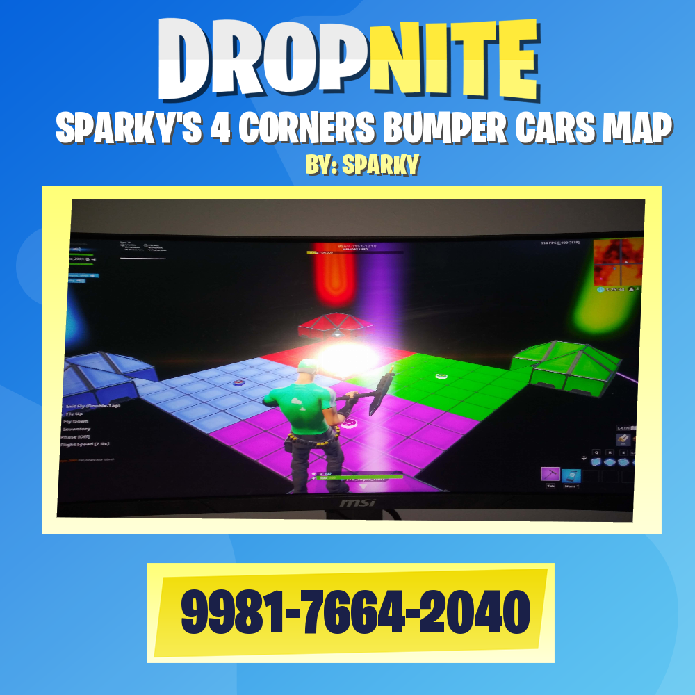 SPARKY'S 4 CORNERS BUMPER CARS MAP