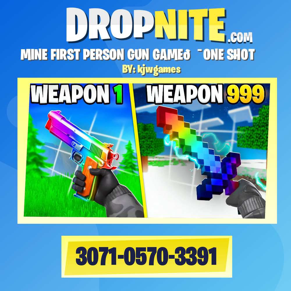 MINE FIRST PERSON GUN GAME🎯ONE SHOT⭐