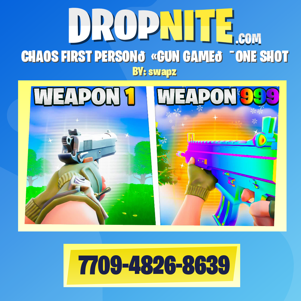 CHAOS FIRST PERSON🔫GUN GAME🎯ONE SHOT