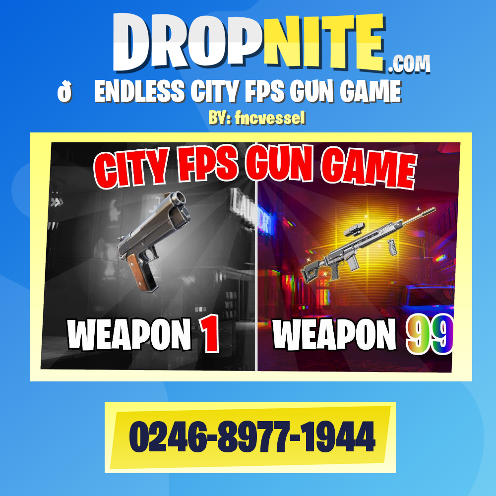 😎 ENDLESS CITY FPS GUN GAME