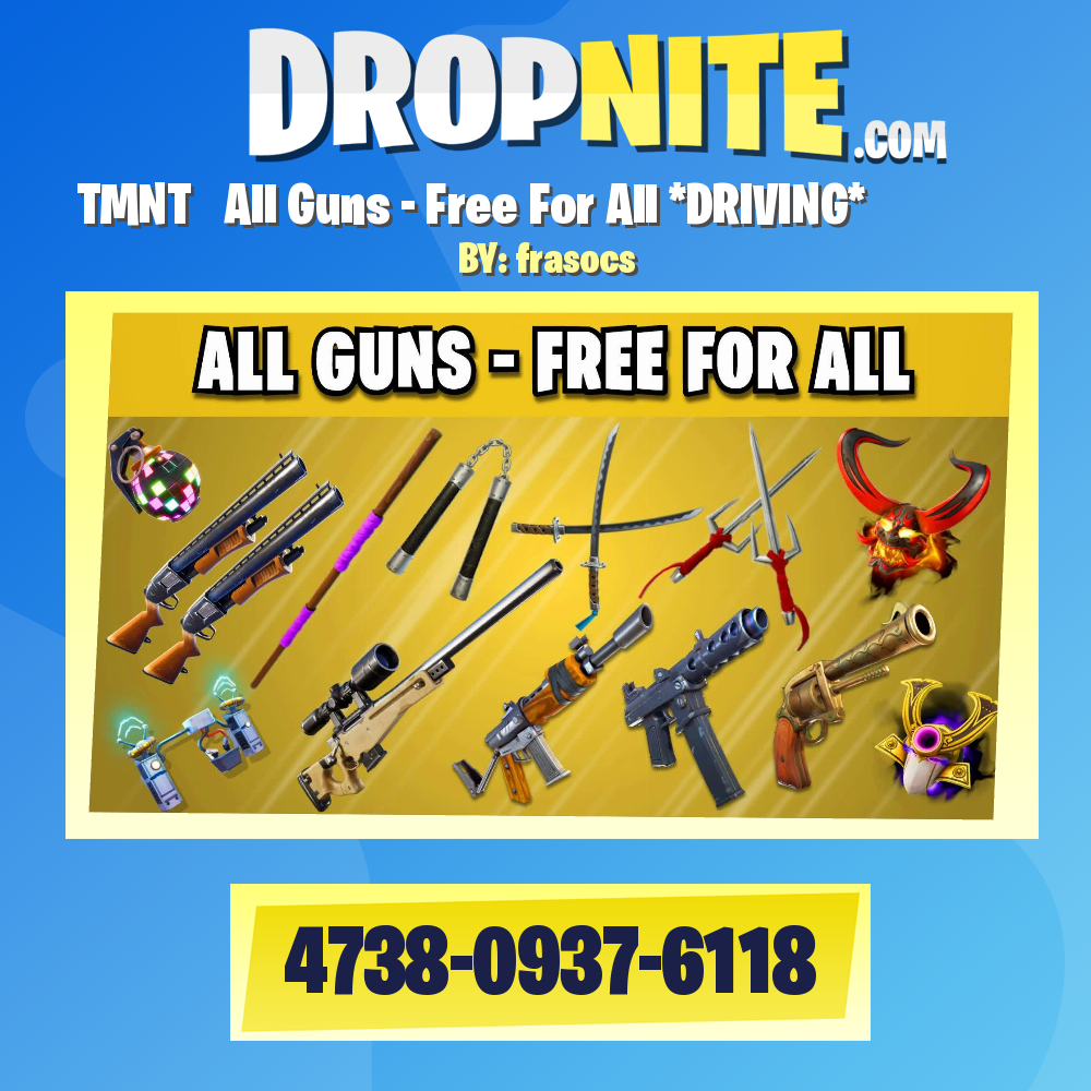 TMNT ⭐ All Guns - Free For All *DRIVING*