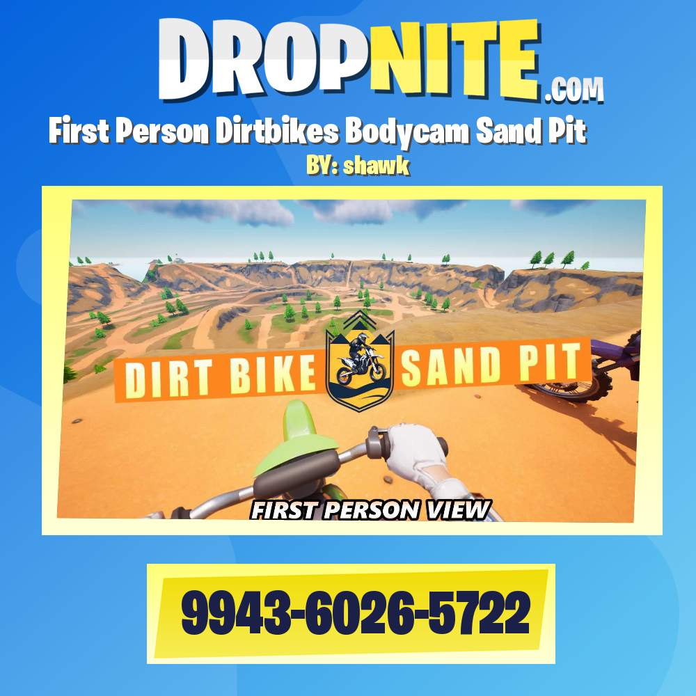 First Person Dirtbikes Bodycam Sand Pit