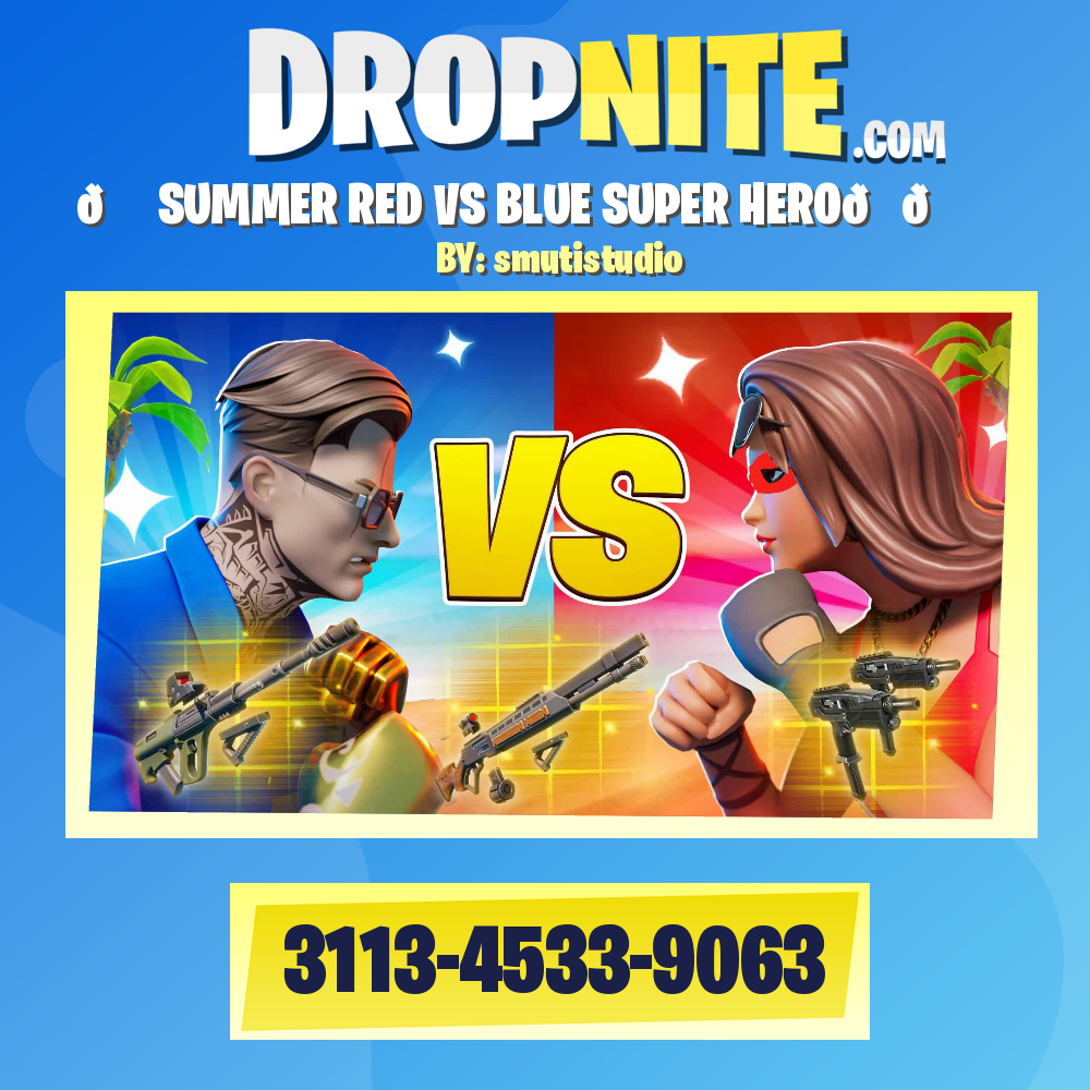 🏖️ SUMMER RED VS BLUE SUPER HERO🍉🌊